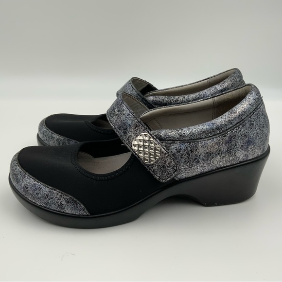 Alegria Maya Ice Ice Baby Mary Jane Style Mules. Black/Silver. Women’s Size 40. - Picture 3 of 9